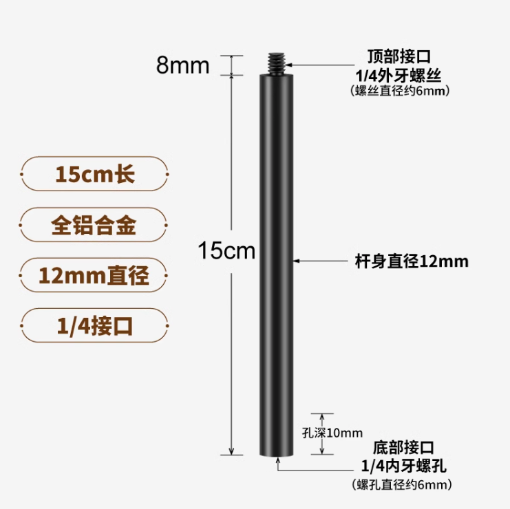 鋁合金延長桿12mm polaishop 4