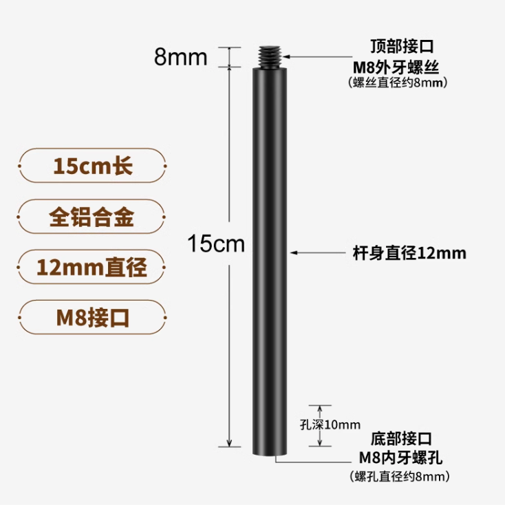 鋁合金延長桿12mm polaishop 7