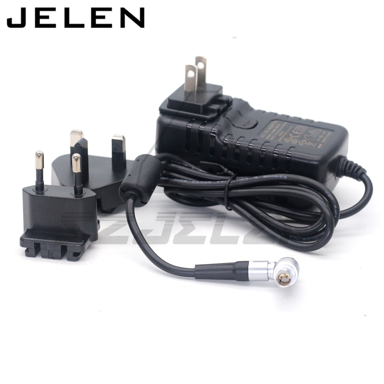 American and European regulations 110-220V adapter to 12V 2-pin elbow Weigu image transmission power cord Teradek-polaishop-1