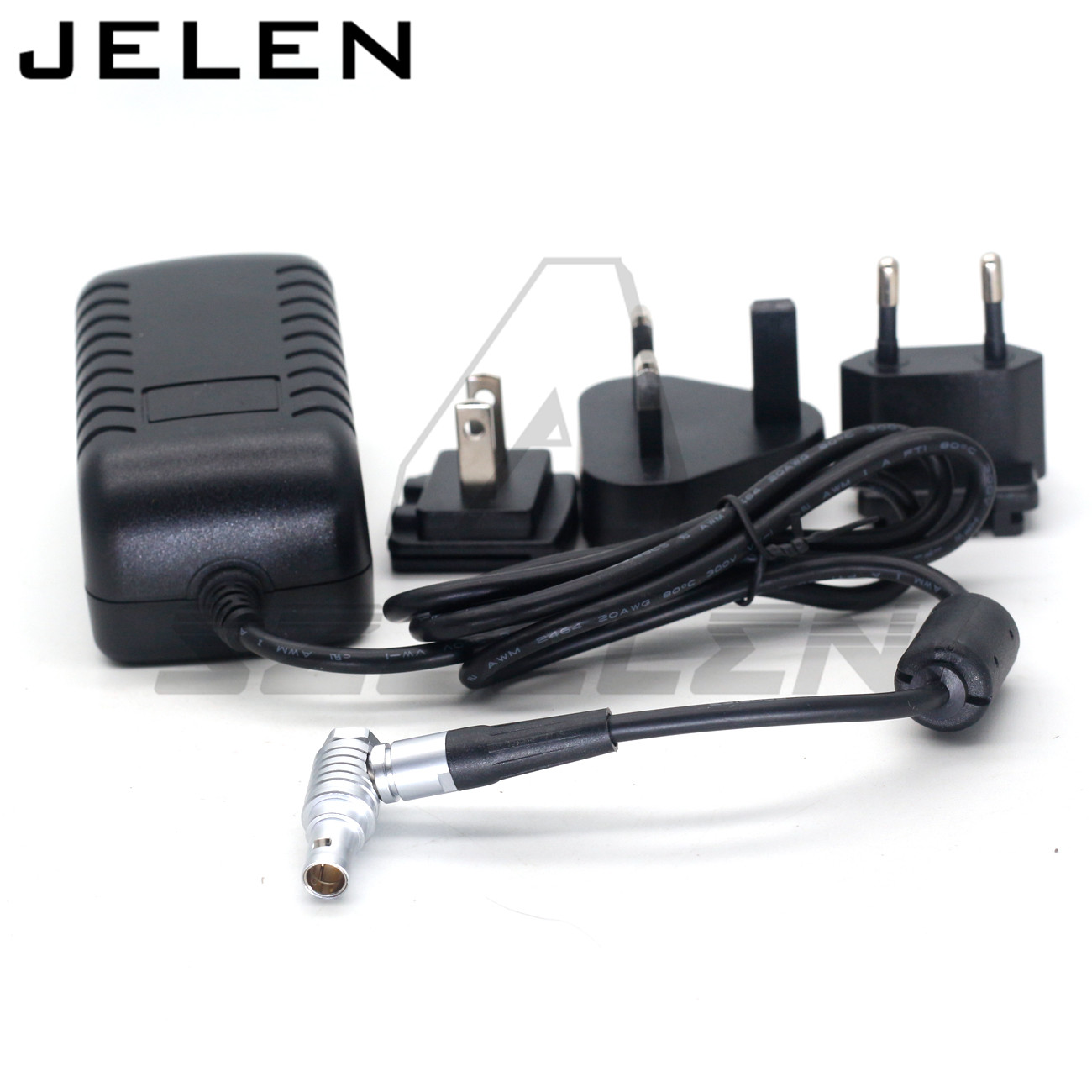 American and European regulations 110 220V adapter to 12V 2 pin elbow Weigu image transmission power cord Teradek polaishop 2