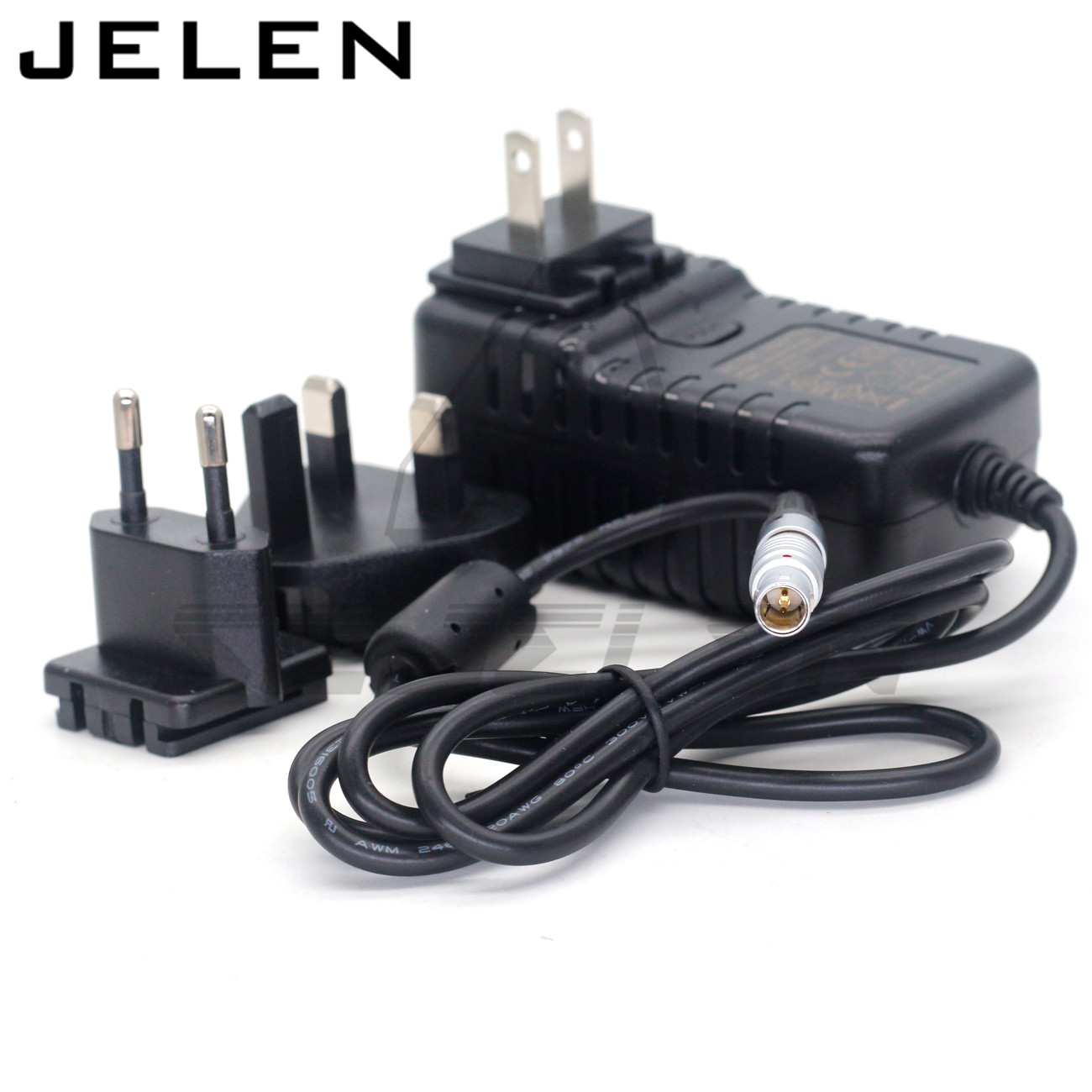 American and European regulations 110 220V adapter to 12V 2 pin elbow Weigu image transmission power cord Teradek polaishop 3