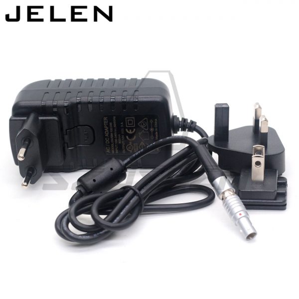American and European regulations 110 220V adapter to 12V 2 pin elbow Weigu image transmission power cord Teradek polaishop 7
