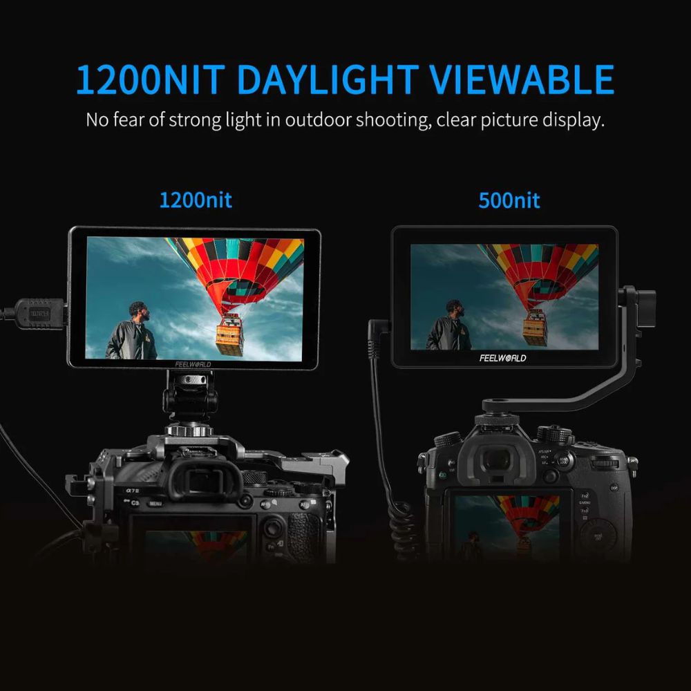 FeelWorld P6XL 6 內建電池鋁製螢幕監視器 HD4K 2