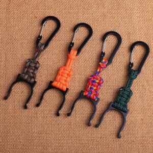 改良款手工編織製作戶外運動水瓶掛扣鋁合金水瓶掛鈎輕量化