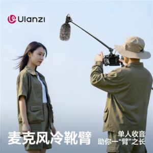Ulanzi 優籃子 ZJ08麥克風話筒挑桿支架拍攝錄音收音冷靴臂伸縮桿