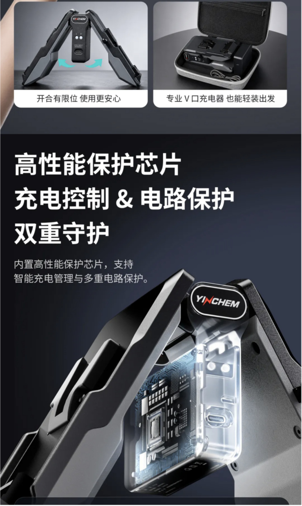 折疊機身，氮化鎵雙通道V口充電器5