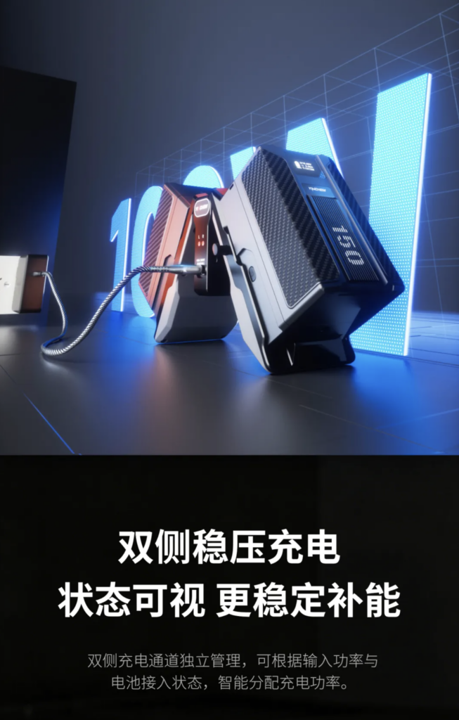 折疊機身，氮化鎵雙通道V口充電器7