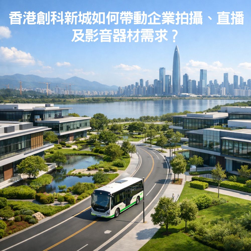 攝影器材的香港創科新城如何帶動企業拍攝、直播及影音器材需 1