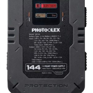 Photoolex VB144 V-Mount Power Supply (V-Lock)
